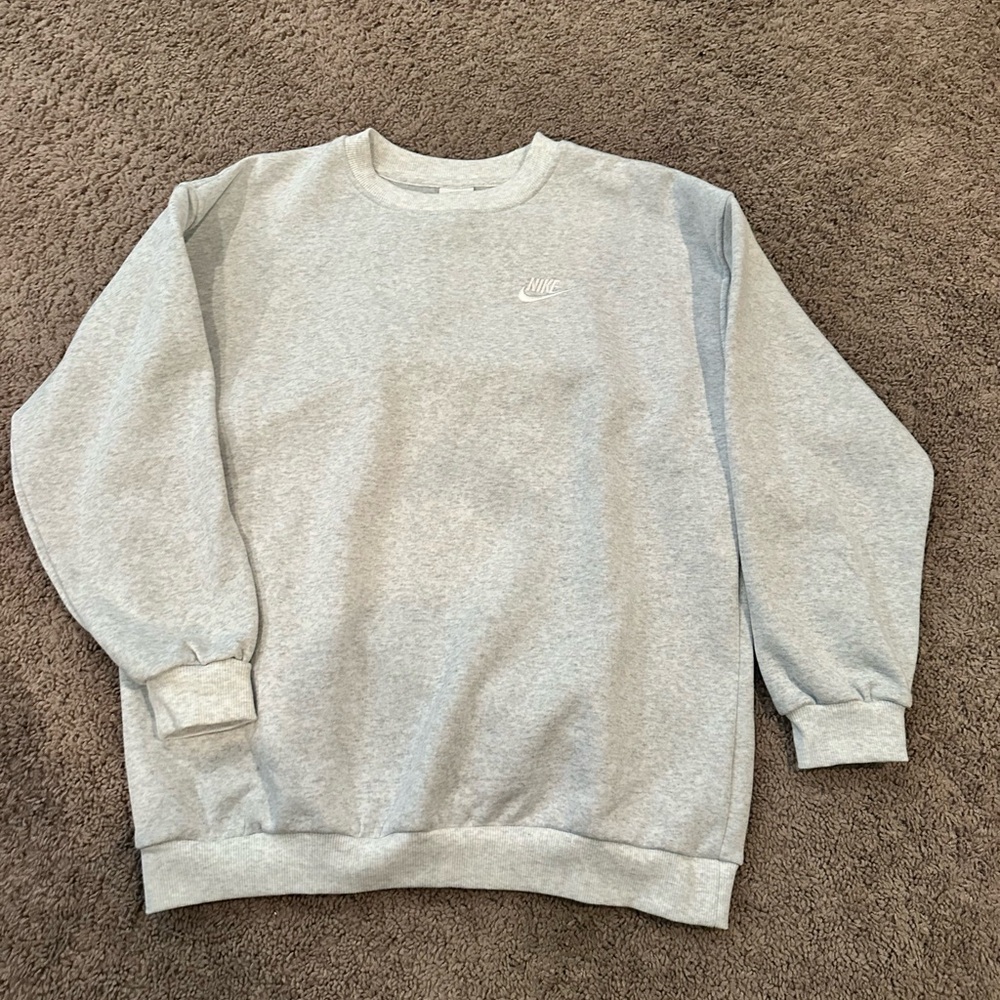 Nike Kids Gray Oversized Sweatshirt- SIZE: XL